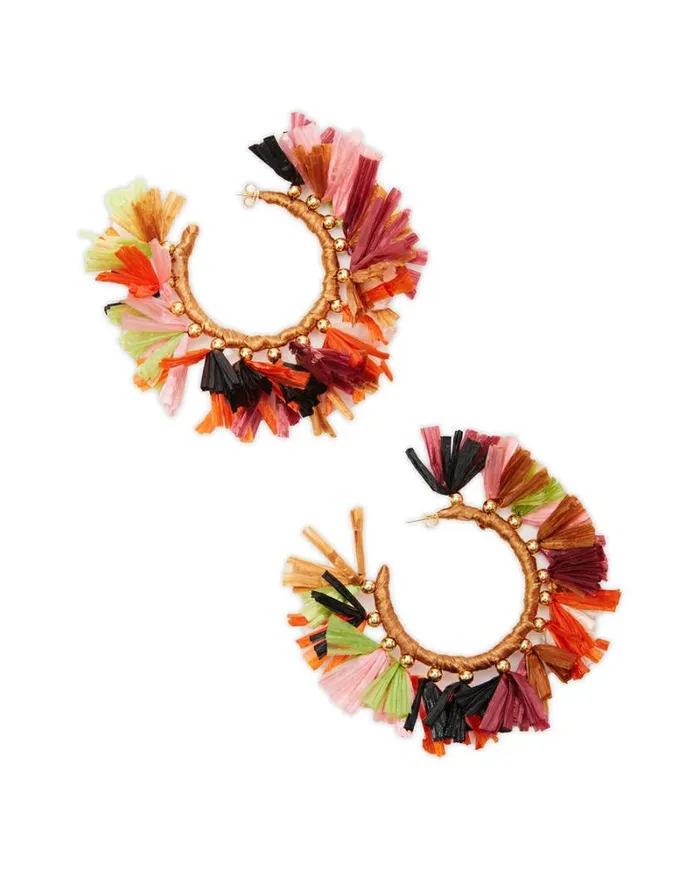 Ready To Wear Jewelry La Double J Hoop Earrings Multicolor Lucido