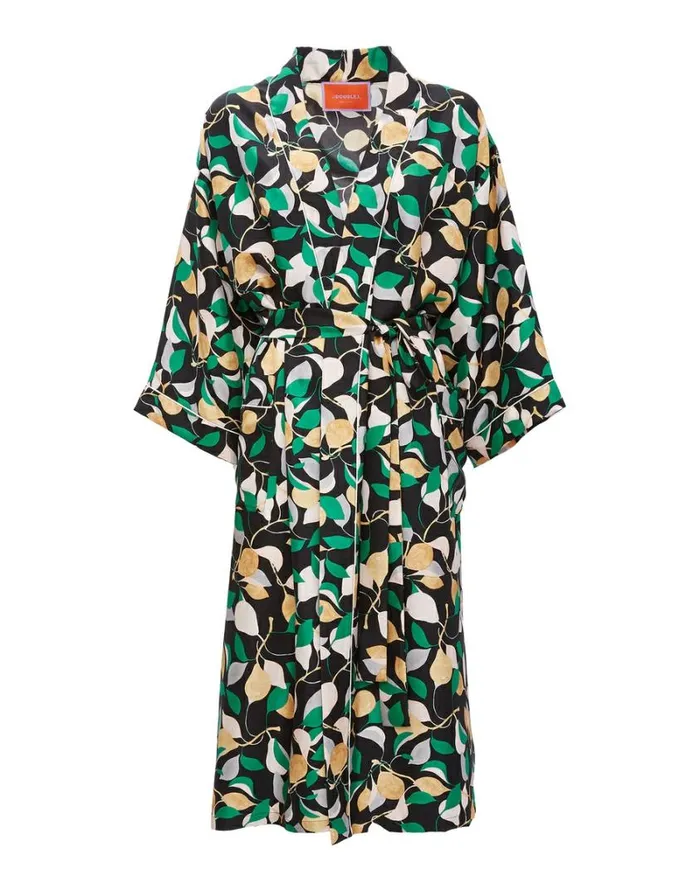 Ready To Wear Loungewear La Double J Silk Robe Orchard Ready To Wear Loungewear La Double J Silk Robe Orchard