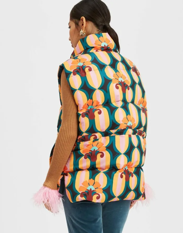 Ready To Wear Outerwear La Double J Reversible Puffer Vest Arcturus Blue Petrol