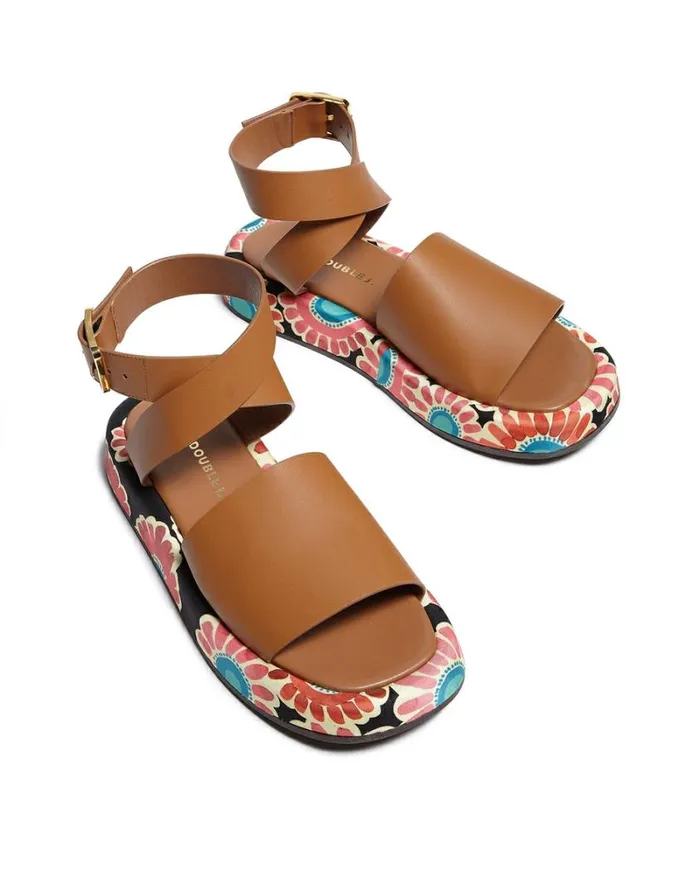Ready To Wear Shoes La Double J Chunky Sandals Crazy Daisy Black Ready To Wear Shoes La Double J Chunky Sandals Crazy Daisy Black