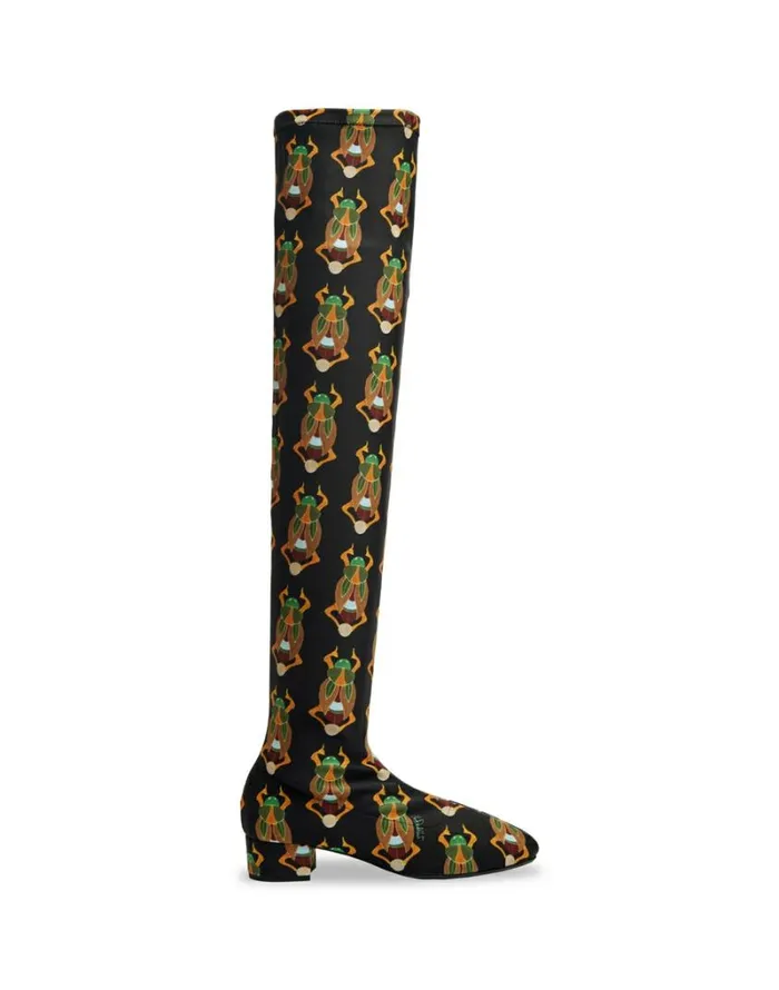Ready To Wear Shoes La Double J Edie High Boots Scarab Black
