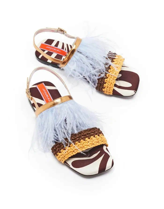 Ready To Wear Shoes La Double J Medal Sandal Watermarble Ready To Wear Shoes La Double J Medal Sandal Watermarble