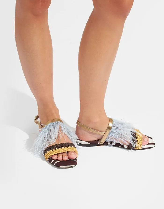 Ready To Wear Shoes La Double J Medal Sandal Watermarble Ready To Wear Shoes La Double J Medal Sandal Watermarble