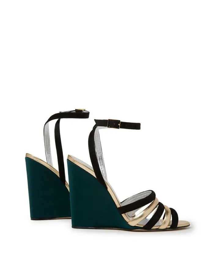 Ready To Wear Shoes La Double J Tones Wedge Solid Green Ready To Wear Shoes La Double J Tones Wedge Solid Green