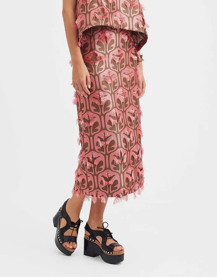 Ready To Wear Skirts La Double J Pencil Skirt Grove Kakipink