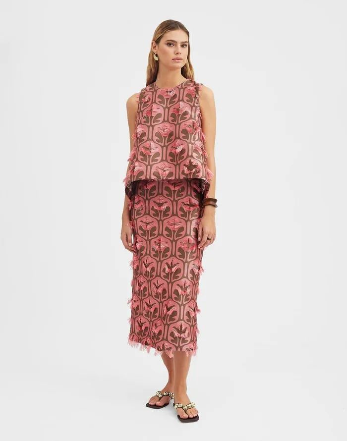 Ready To Wear Skirts La Double J Pencil Skirt Grove Kakipink