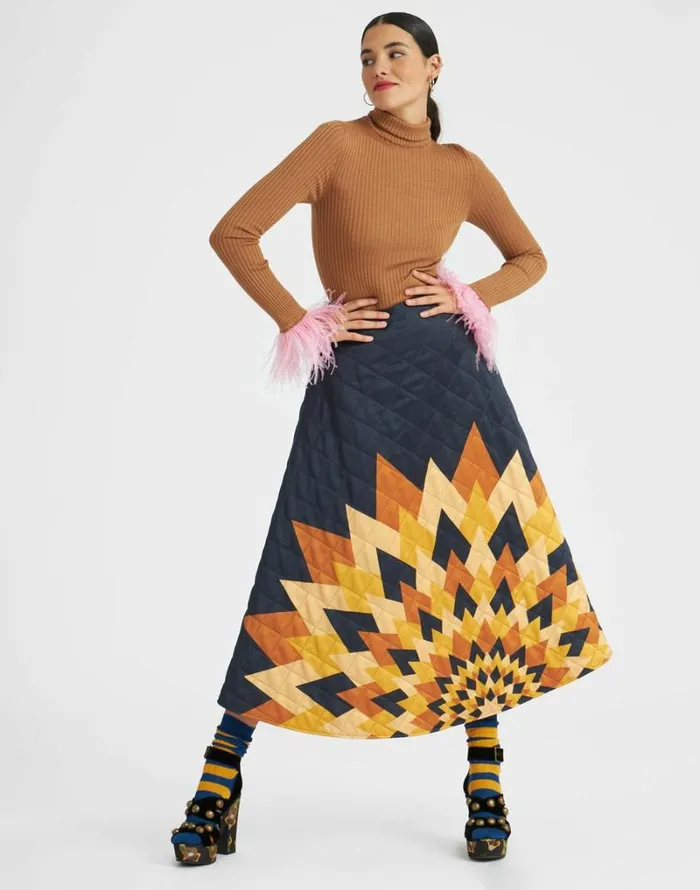 Ready To Wear Skirts La Double J Suki Skirt Egyptian Sun Place Gold Ready To Wear Skirts La Double J Suki Skirt Egyptian Sun Place Gold