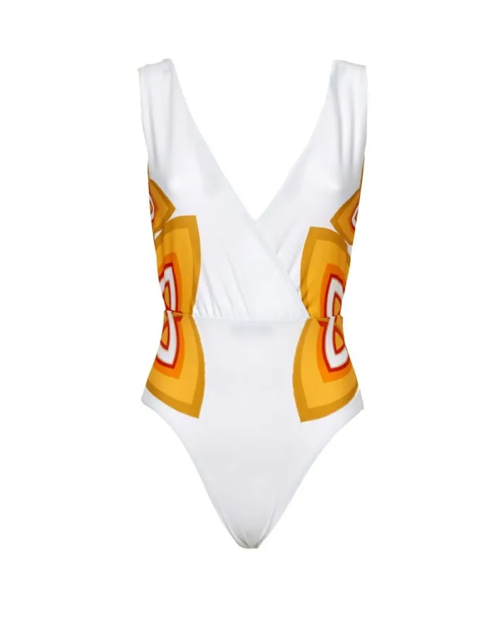Ready To Wear Swimwear La Double J Hazzard Swimsuit Placed Lakshmi Placed Giallo