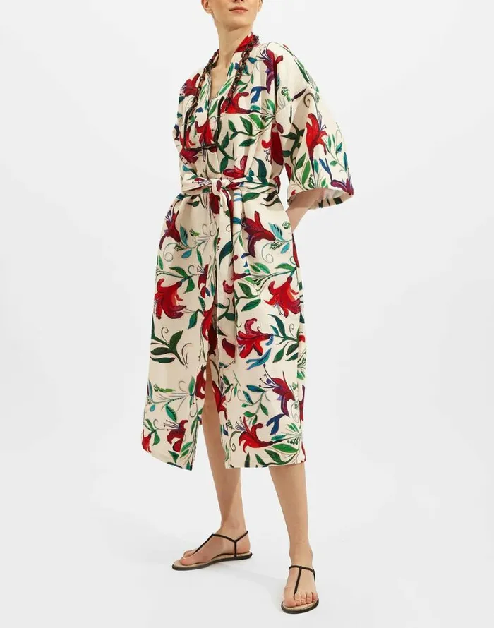 Ready To Wear Swimwear La Double J Robe White Lily Ready To Wear Swimwear La Double J Robe White Lily