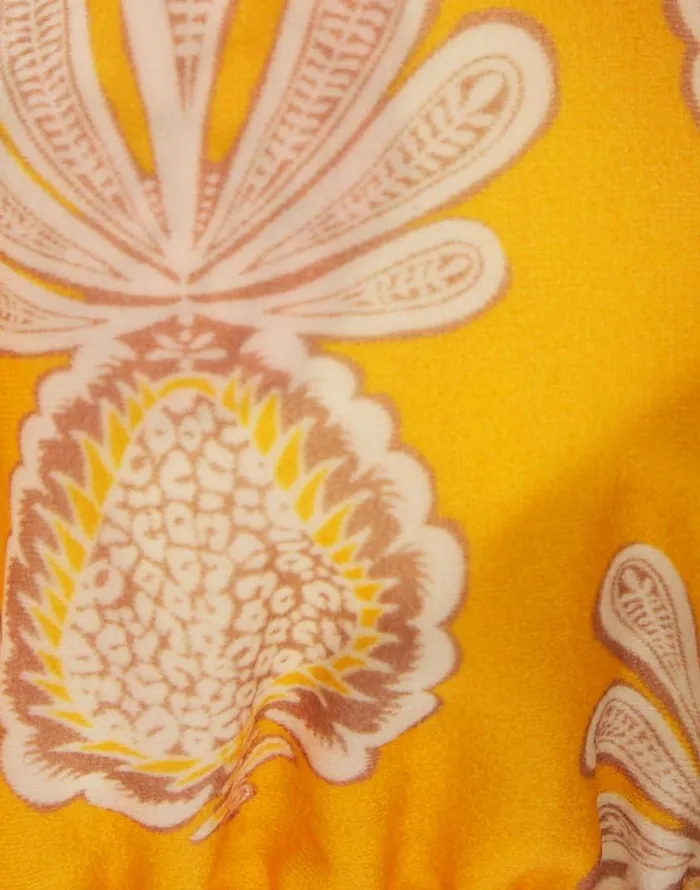 Ready To Wear Swimwear La Double J Triangle Bikini Top Pineapple Sunflower Ready To Wear Swimwear La Double J Triangle Bikini Top Pineapple Sunflower