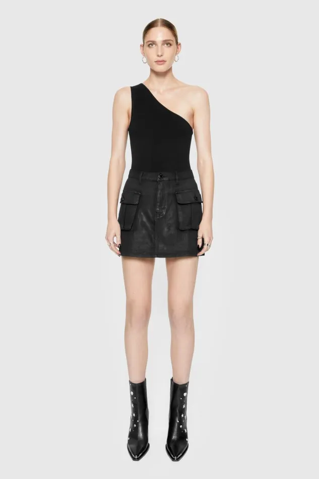 Rebecca Minkoff Bottoms Jodie Denim Mini Skirt True Black 8211 Clothing