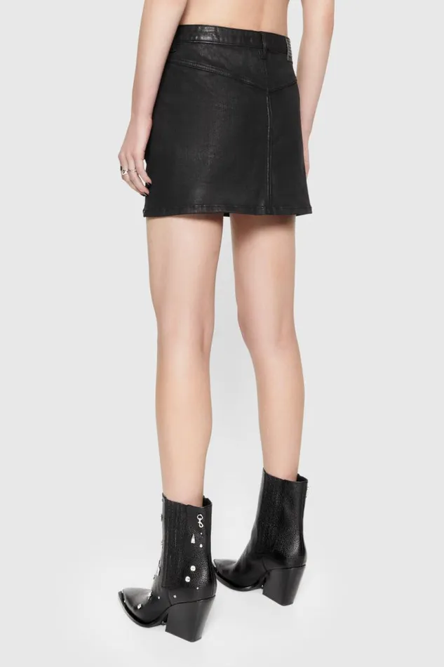 Rebecca Minkoff Bottoms Jodie Denim Mini Skirt True Black 8211 Clothing