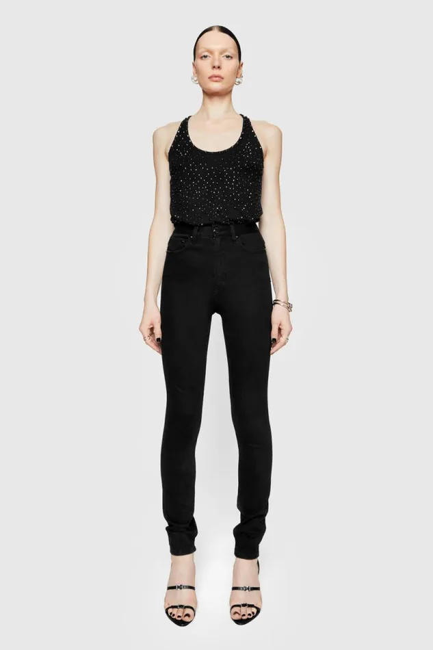 Rebecca Minkoff Bottoms Skye Skinny Jean True Black 8211 Clothing