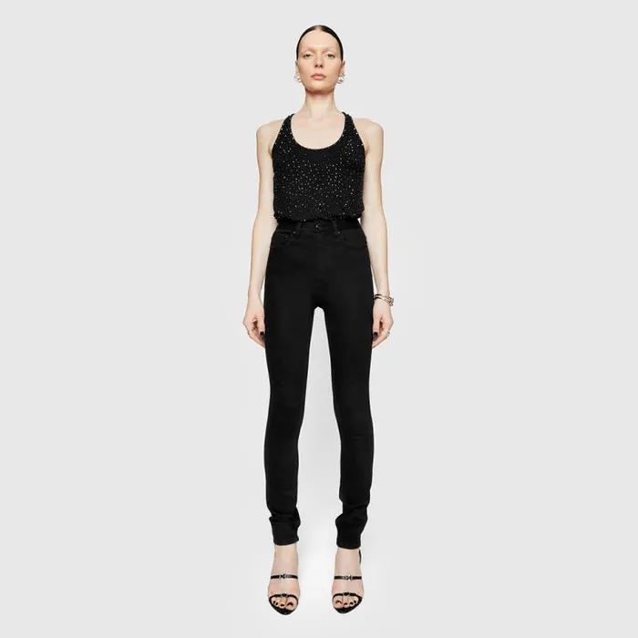 Rebecca Minkoff Bottoms Skye Skinny Jean True Black 8211 Clothing