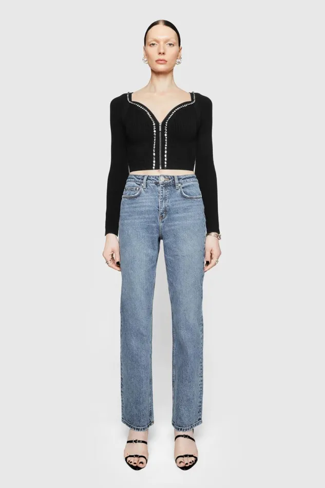 Rebecca Minkoff Bottoms Sunday Straight Leg Barney Wash 8211 Clothing