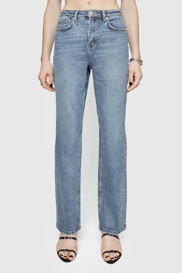 Rebecca Minkoff Bottoms Sunday Straight Leg Barney Wash 8211 Clothing