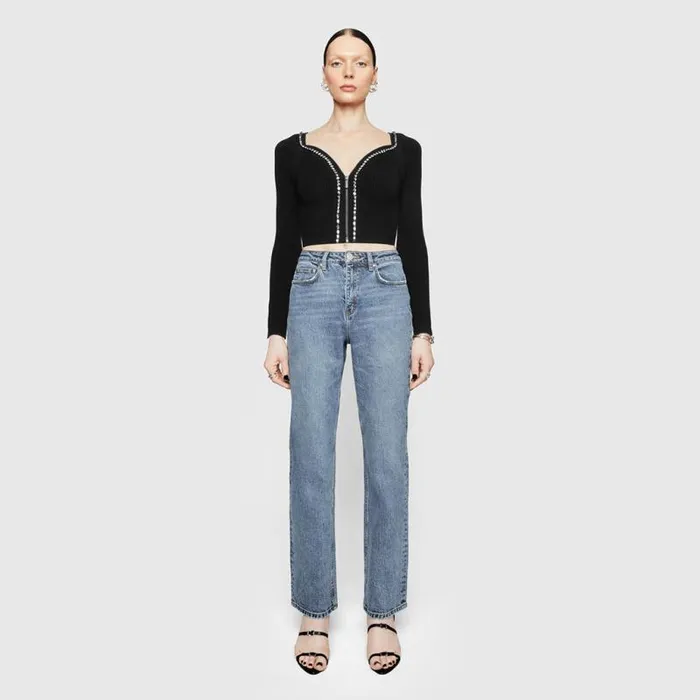 Rebecca Minkoff Bottoms Sunday Straight Leg Barney Wash 8211 Clothing