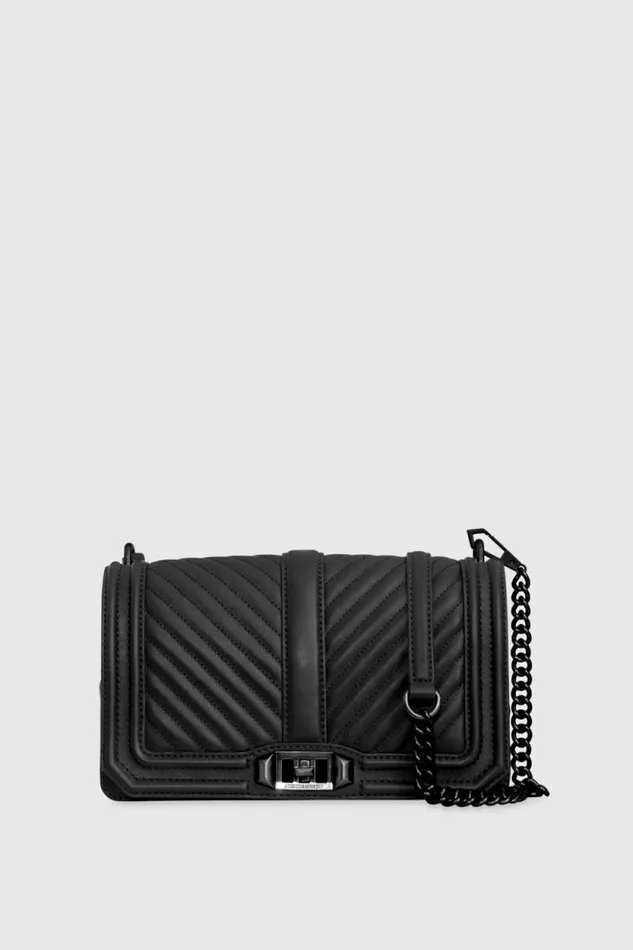 Rebecca Minkoff Crossbody Bags Chevron Quilted Love Crossbody Blackblack Shellac 8211 Handbags Rebecca Minkoff Crossbody Bags Chevron Quilted Love Crossbody Blackblack Shellac 8211 Handbags