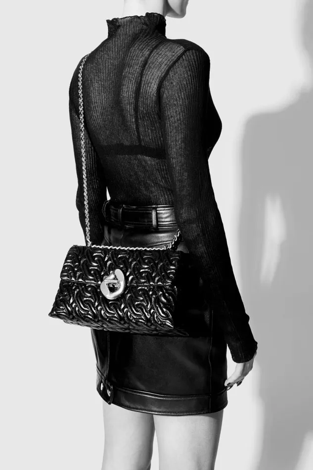Rebecca Minkoff Crossbody Bags Double Gusset Crossbody With Chain Quilt Deep Jadegunmetal 8211 Handbags