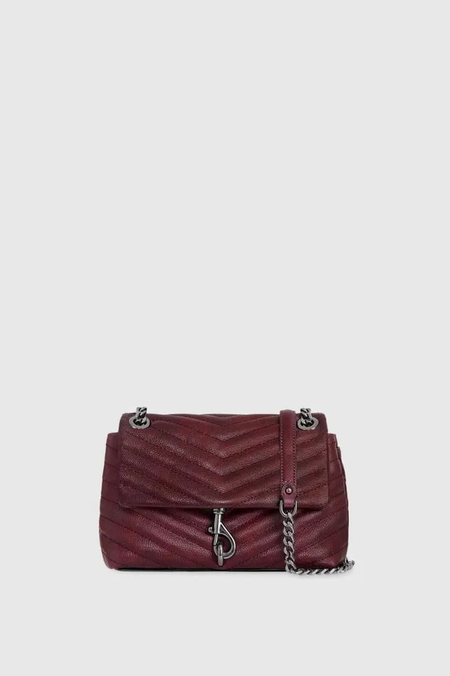 Rebecca Minkoff Crossbody Bags Edie Crossbody Garnetgunmetal 8211 Handbags