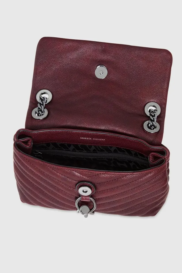 Rebecca Minkoff Crossbody Bags Edie Crossbody Garnetgunmetal 8211 Handbags