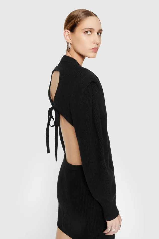 Rebecca Minkoff Dresses Daisy Cable Mini Sweater Dress True Black 8211 Clothing Rebecca Minkoff Dresses Daisy Cable Mini Sweater Dress True Black 8211 Clothing