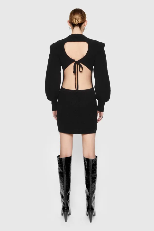 Rebecca Minkoff Dresses Daisy Cable Mini Sweater Dress True Black 8211 Clothing Rebecca Minkoff Dresses Daisy Cable Mini Sweater Dress True Black 8211 Clothing