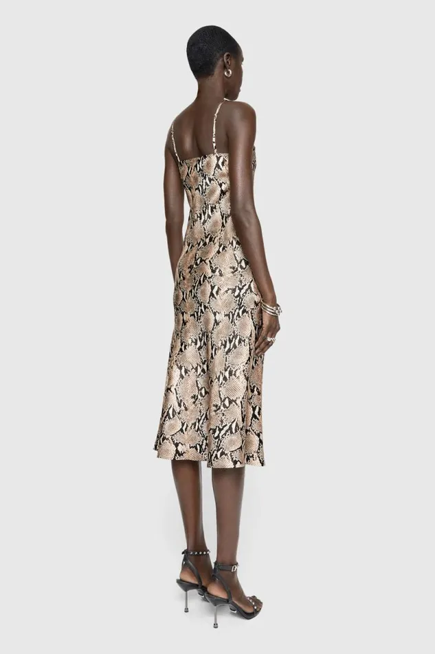 Rebecca Minkoff Dresses Verona Slip Dress Natural Python 8211 Clothing