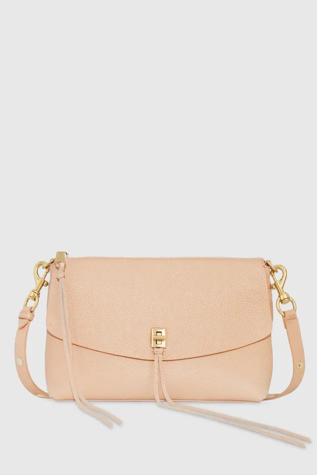 Rebecca Minkoff Shoulder Bags Darren Top Zip Shoulder Bag Nude 8211 Handbags