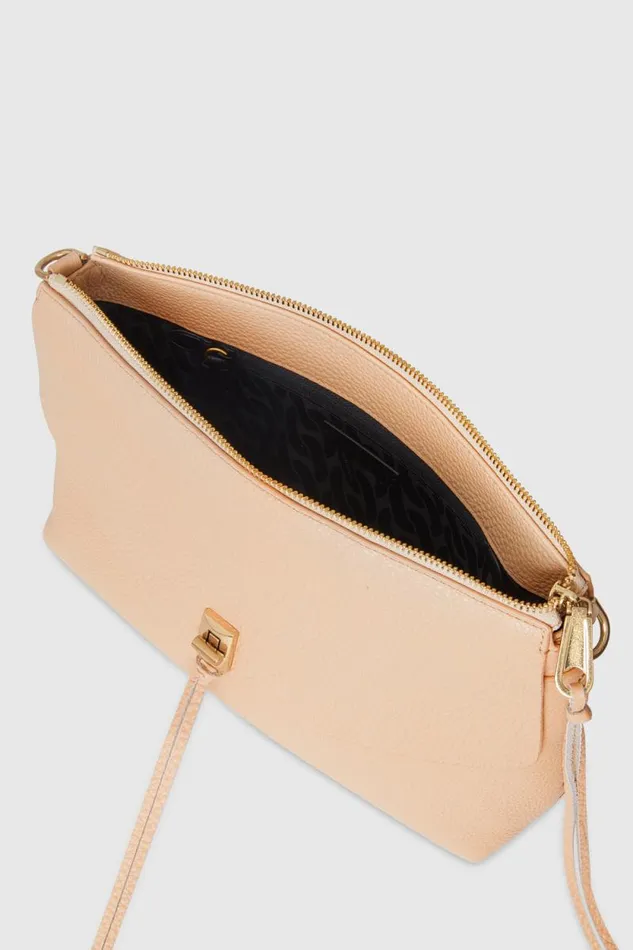 Rebecca Minkoff Shoulder Bags Darren Top Zip Shoulder Bag Nude 8211 Handbags