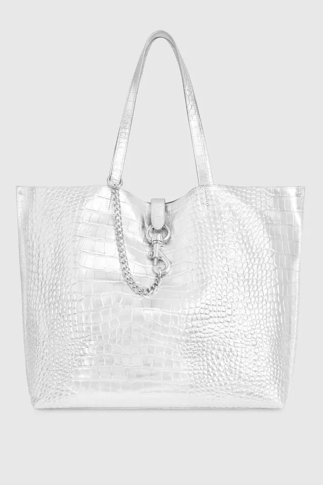Rebecca Minkoff Tote Bags Megan Soft Large Tote Argento 8211 Handbags
