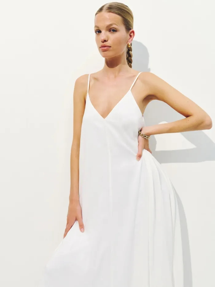 Reformation Dresses Abene Dress White 8211 Women Reformation Dresses Abene Dress White 8211 Women