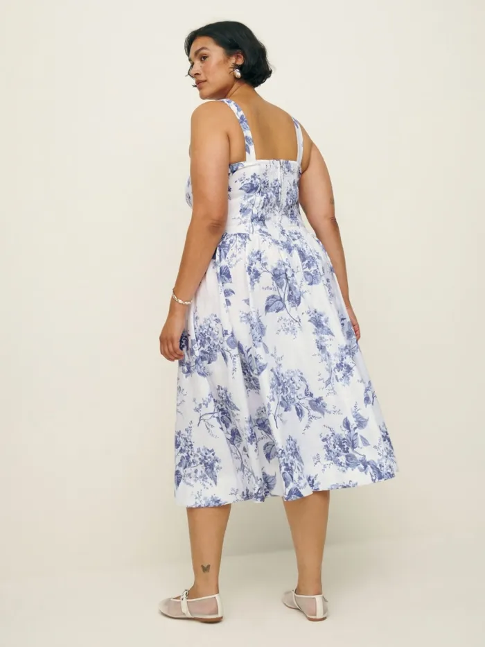 Reformation Dresses Balia Linen Dress Es Lupine 8211 Women Reformation Dresses Balia Linen Dress Es Lupine 8211 Women