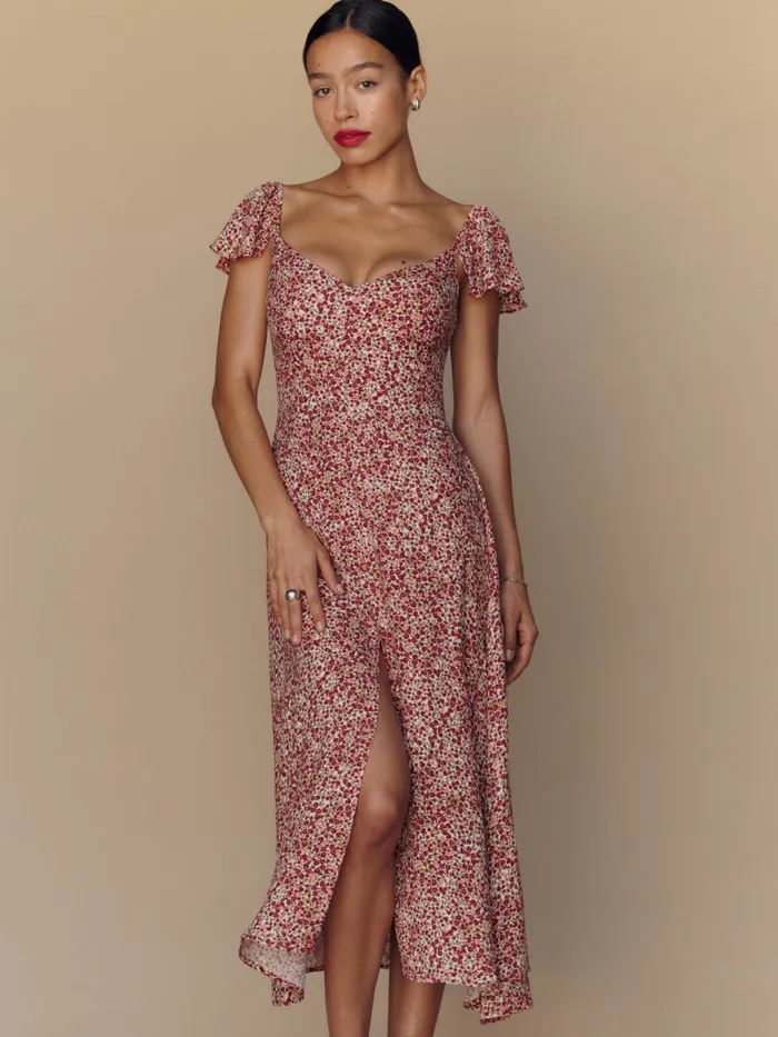 Reformation Dresses Baxley Dress La Vie En Rose 8211 Women