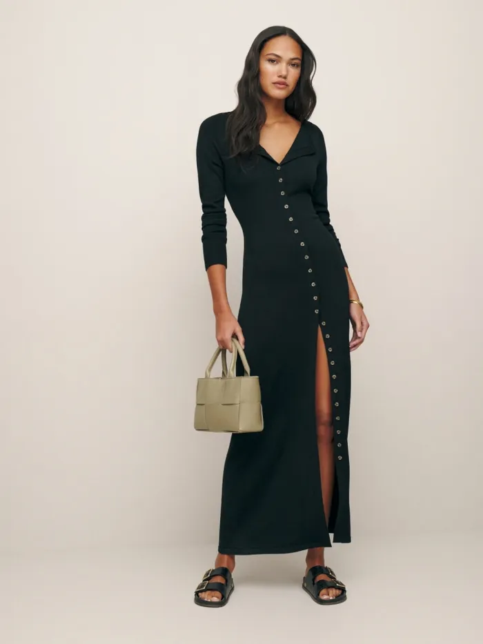 Reformation Dresses Cameran Regenerative Merino Sweater Dress Black 8211 Women Reformation Dresses Cameran Regenerative Merino Sweater Dress Black 8211 Women