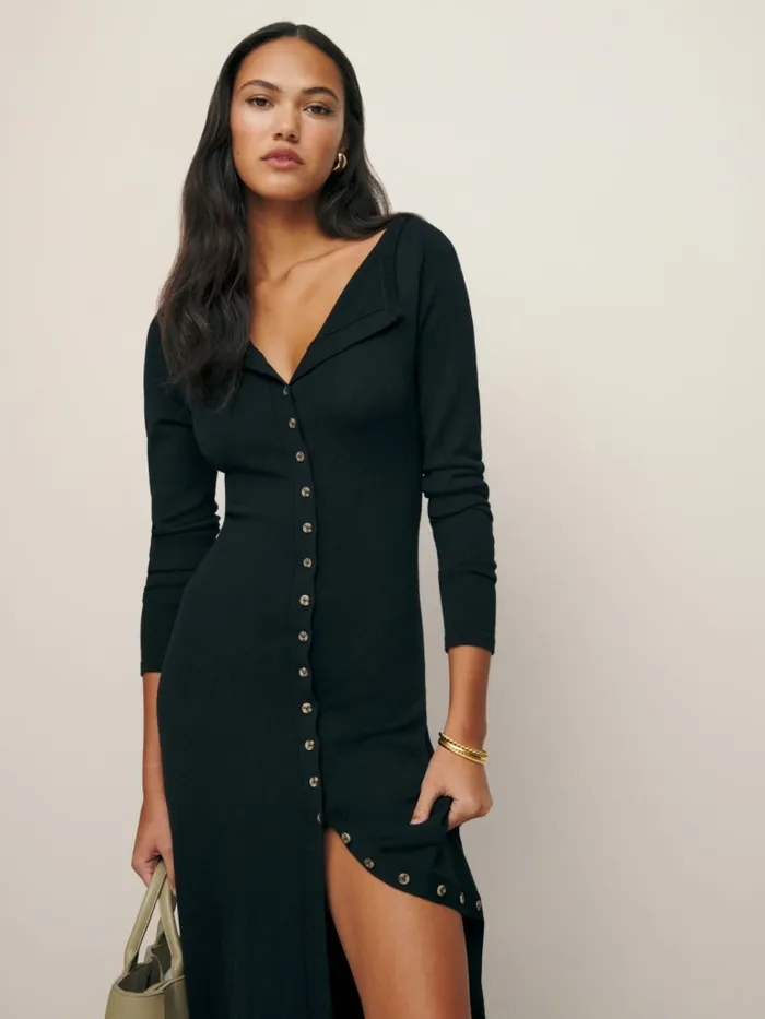 Reformation Dresses Cameran Regenerative Merino Sweater Dress Black 8211 Women Reformation Dresses Cameran Regenerative Merino Sweater Dress Black 8211 Women