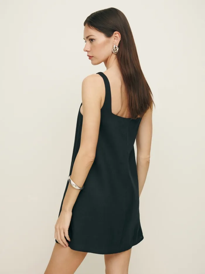 Reformation Dresses Cami Linen Dress Black 8211 Women