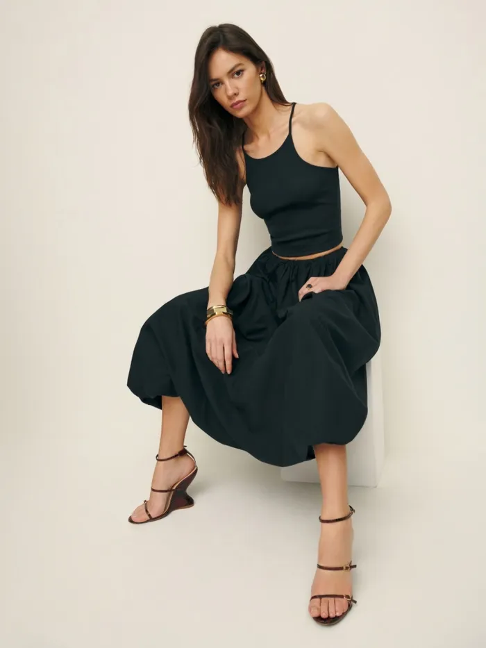 Reformation Dresses Cassandra Two Piece Black 8211 Women Reformation Dresses Cassandra Two Piece Black 8211 Women