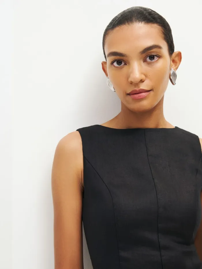 Reformation Dresses Citron Linen Dress Black 8211 Women Reformation Dresses Citron Linen Dress Black 8211 Women