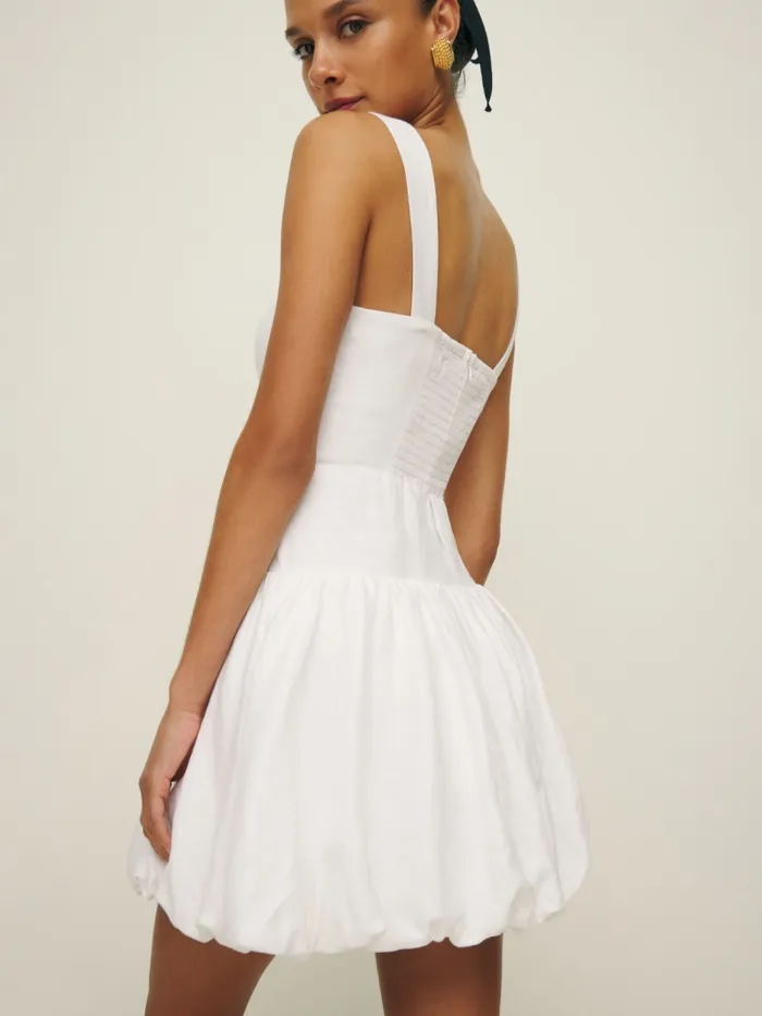 Reformation Dresses Delia Linen Dress White 8211 Women Reformation Dresses Delia Linen Dress White 8211 Women