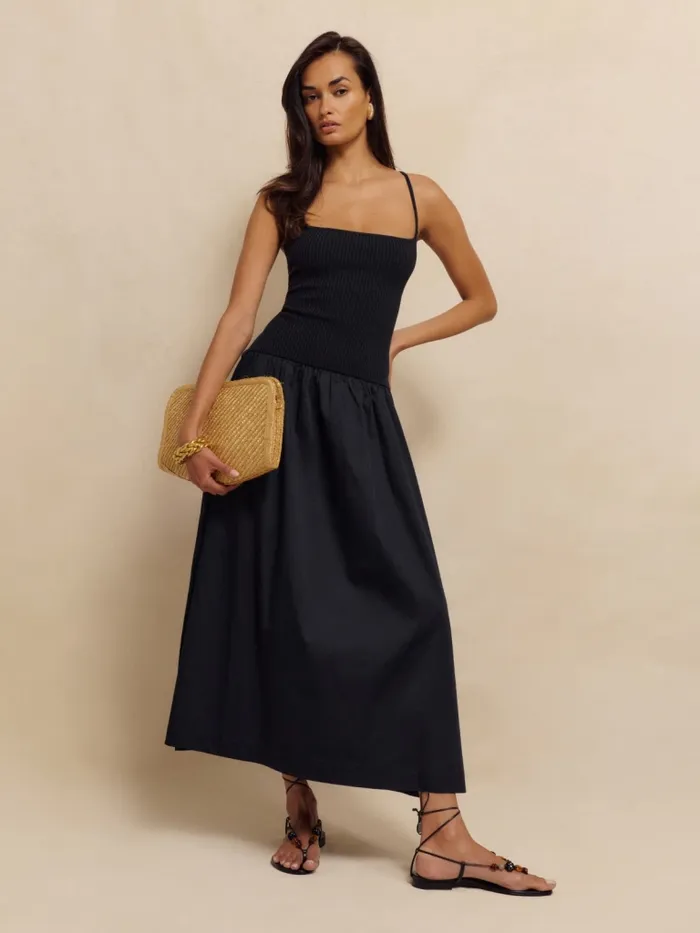 Reformation Dresses Ginny Cotton Sweater Dress Black 8211 Women Reformation Dresses Ginny Cotton Sweater Dress Black 8211 Women