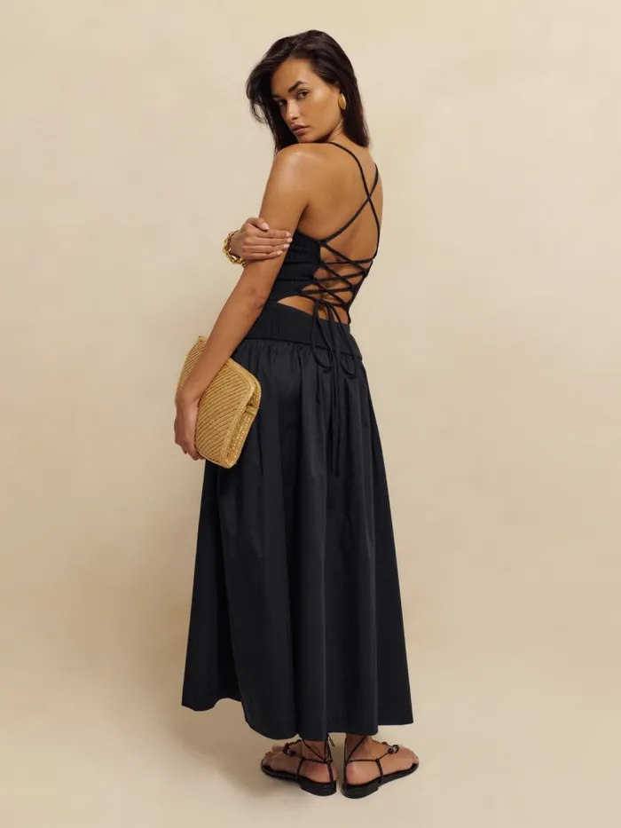 Reformation Dresses Ginny Cotton Sweater Dress Black 8211 Women Reformation Dresses Ginny Cotton Sweater Dress Black 8211 Women