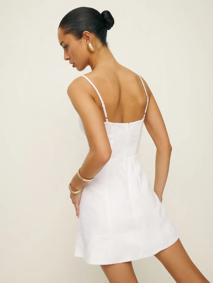 Reformation Dresses Holt Linen Dress White 8211 Women Reformation Dresses Holt Linen Dress White 8211 Women