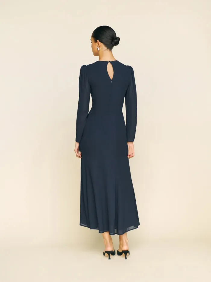 Reformation Dresses Lysander Dress Midnight 8211 Women Reformation Dresses Lysander Dress Midnight 8211 Women