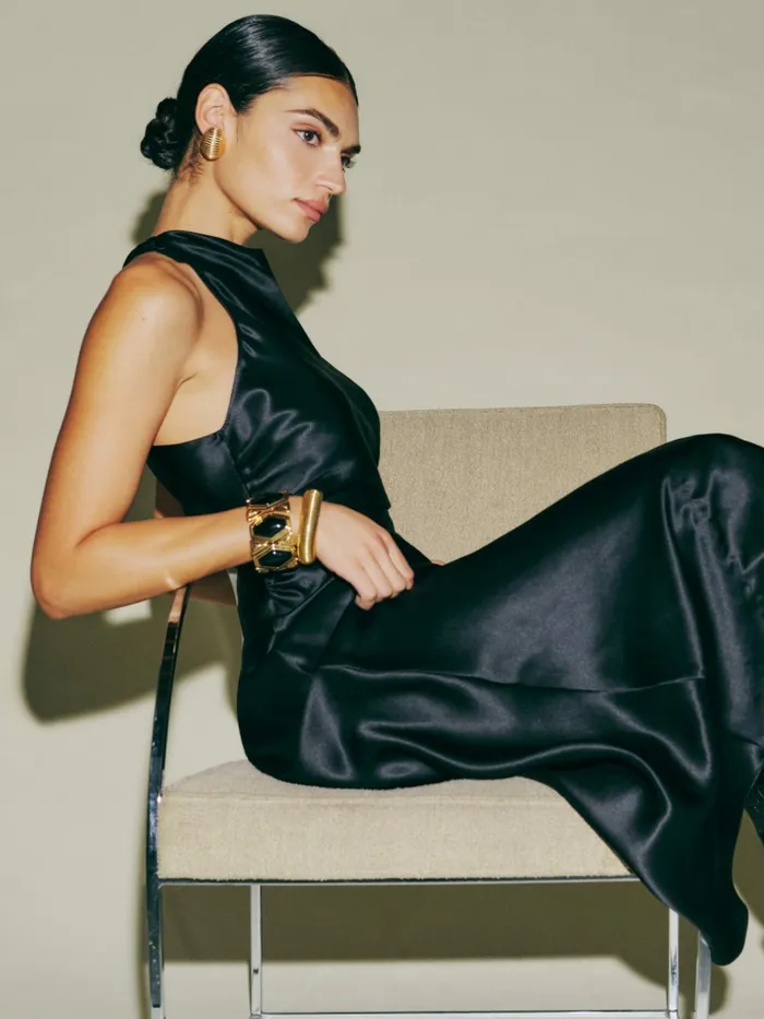 Reformation Dresses Petites Casette Silk Dress Black 8211 Women Reformation Dresses Petites Casette Silk Dress Black 8211 Women