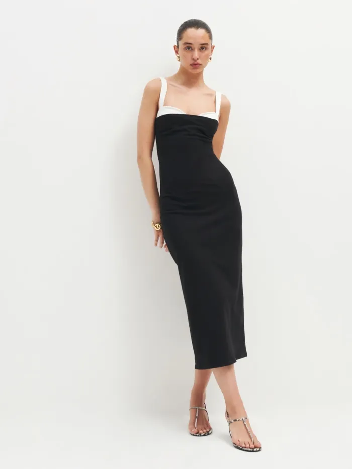 Reformation Dresses Petites Nelle Knit Dress Black 8211 Women