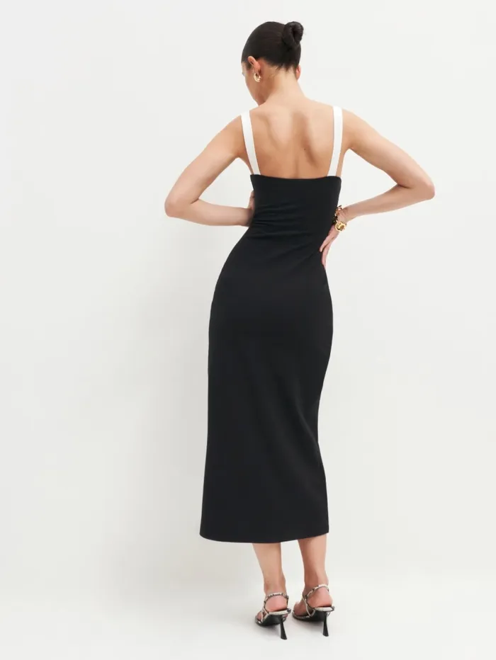 Reformation Dresses Petites Nelle Knit Dress Black 8211 Women Reformation Dresses Petites Nelle Knit Dress Black 8211 Women