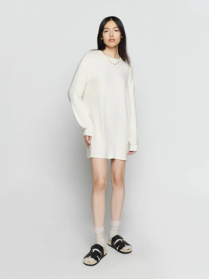 Reformation Dresses Radlee Knit Dress Fior Di Latte 8211 Women Reformation Dresses Radlee Knit Dress Fior Di Latte 8211 Women