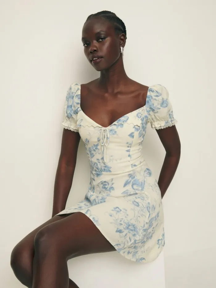 Reformation Dresses Suzette Dress Courtier 8211 Women Reformation Dresses Suzette Dress Courtier 8211 Women