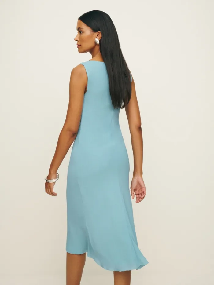 Reformation Dresses Topanga Dress Turquoise 8211 Women Reformation Dresses Topanga Dress Turquoise 8211 Women